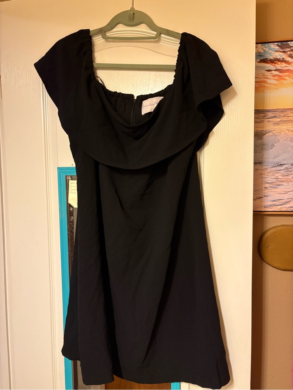 Black Off-Shoulder Women’s Dress - Charles Henry XL